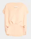 Dries Van Noten Sweatshirt Vest In Peach