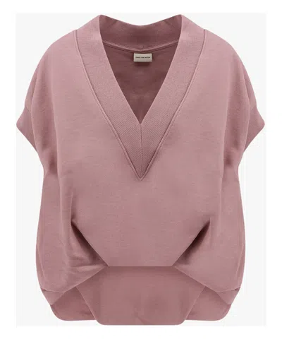 Dries Van Noten Cotton Sweater In Pink