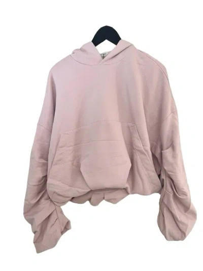Dries Van Noten Draped Oversized Hooded Sweatshirt In Pink