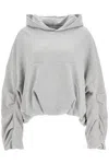 Dries Van Noten Oversized Cotton Jersey Hoodie In Grey