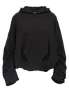 Dries Van Noten Hooded Sweater Front Pocket In Black