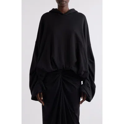 DRIES VAN NOTEN DRIES VAN NOTEN HANNETT OVERSIZE DRAPED HOODIE
