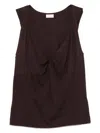 Dries Van Noten Hantex Cotton Tank Top Clothing In Red