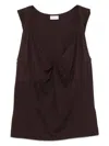 Dries Van Noten Hantex Cotton Tank Top Clothing In Red
