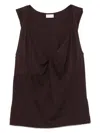 Dries Van Noten Hantex Cotton Tank Top Clothing In Red