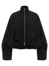 Dries Van Noten Women Haqua Cotton Bomber Jacket In Black