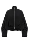 Dries Van Noten Women Haqua Cotton Bomber Jacket In Black