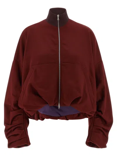DRIES VAN NOTEN HAQUA SWEATSHIRT BORDEAUX
