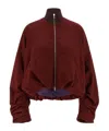 Dries Van Noten High Neck Oversized Sweatshirt With Long Sleeves In Red