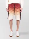 Dries Van Noten Harbor Graphic Print Side Stripe Shorts In Multi