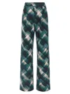 Dries Van Noten Geometric Wide Leg Trousers Pleated Front In Multi