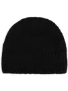 Dries Van Noten Rib Knitted Hat In Black