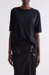 Dries Van Noten Hatro Oversize Cotton T-shirt In Black
