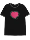 Dries Van Noten Love Pattern T-shirt In Black
