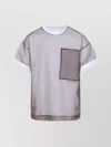 Dries Van Noten Layered Cotton Blend T-shirt With Sheer Overlay