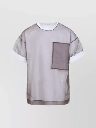 DRIES VAN NOTEN HEATON T-SHIRT CONTRAST TRIM