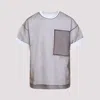 Dries Van Noten Layered Cotton Blend T-shirt With Sheer Overlay In White