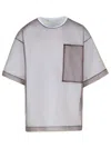 Dries Van Noten Layered Cotton Blend T-shirt With Sheer Overlay In White