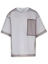 Dries Van Noten Layered Cotton Blend T-shirt With Sheer Overlay In White