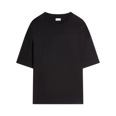 Pre-owned Dries Van Noten Heavy Jersey Short-sleeve T-shirt 'black' | Men's Size S