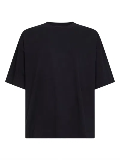Dries Van Noten Heavyweight Cotton Jersey T-shirt In Black