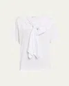 Dries Van Noten Hebitta Tie-front Shirt In White