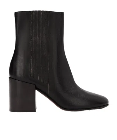 Dries Van Noten Heeled Leather Chelsea Boots In Black