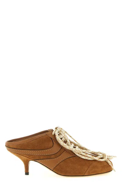 Dries Van Noten 'heeled Suede' Sneakers In Brown