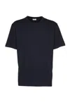 Dries Van Noten Cotton Crew Neck T-shirt In Navy Blue