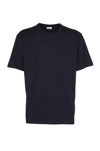 Dries Van Noten Cotton Crew Neck T-shirt In Blue