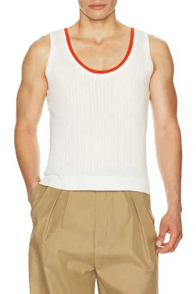 Dries Van Noten Heffman Tank Top In White
