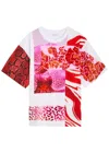 Dries Van Noten Womens White Contrast-panels Round-neck Cotton-jersey T-shirt Xs In White