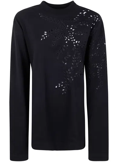 Dries Van Noten Heger Emb 1603wk Ls T-shirt In Black