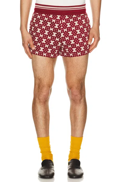 Dries Van Noten Hegg Shorts In Red