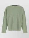 Dries Van Noten Hegland Cotton Knit Long Sleeve Top In Green