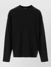 Dries Van Noten Hegland Cotton Regular Fit Long Sleeve Knit In Black