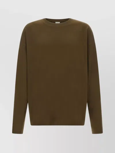 Dries Van Noten Men Khaki Cotton Hegland Oversize T-shirt In Green