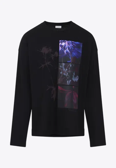 Dries Van Noten Hegland Graphic Print T-shirt In Black