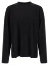 Dries Van Noten Long Sleeve Crew Neck Relaxed Fit T-shirt In Black