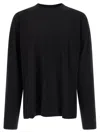Dries Van Noten Long Sleeve Crew Neck Relaxed Fit T-shirt In Black