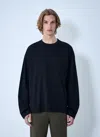 Dries Van Noten Long Sleeve Crew Neck Relaxed Fit T-shirt In Black
