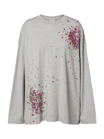 Dries Van Noten Heglanda T-shirt Grey Mel