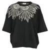 Dries Van Noten Heloovi Short-sleeve Sweatshirt In Black Cotton In Black