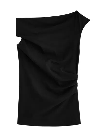 DRIES VAN NOTEN DRIES VAN NOTEN HENRAY GATHERED COTTON TOP