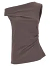 Dries Van Noten One-shoulder Top With Draped And Ruched