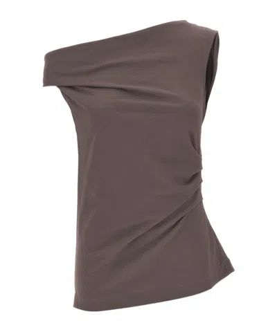 DRIES VAN NOTEN DRIES VAN NOTEN DRAPED OFF-SHOULDER TOP