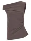 Dries Van Noten One-shoulder Top With Draped And Ruched