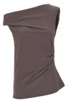 Dries Van Noten Grey Henray Top In Brown