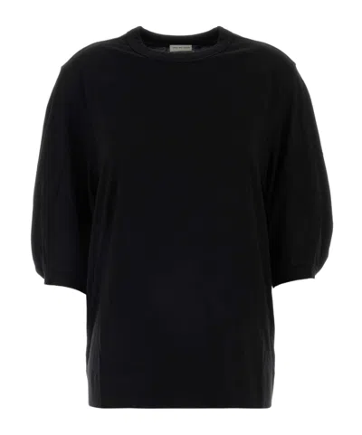 Dries Van Noten Herissa Crewneck T-shirt In Black