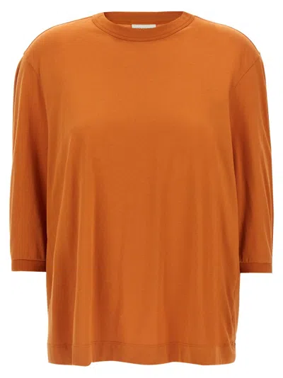 Dries Van Noten Relaxed Fit Round Neck Short Sleeves In Orange